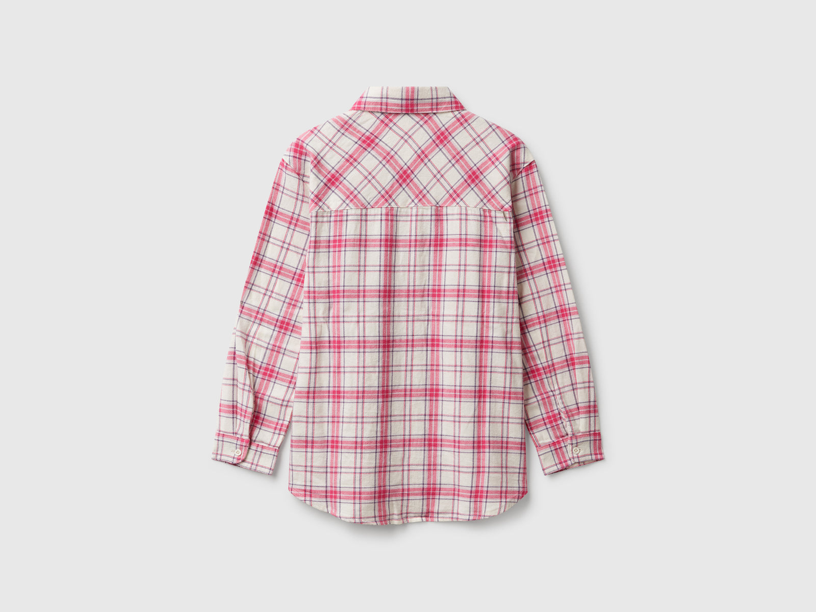 Camicia a quadri con tasche da bambina multi-color 2 | Benetton Outlet