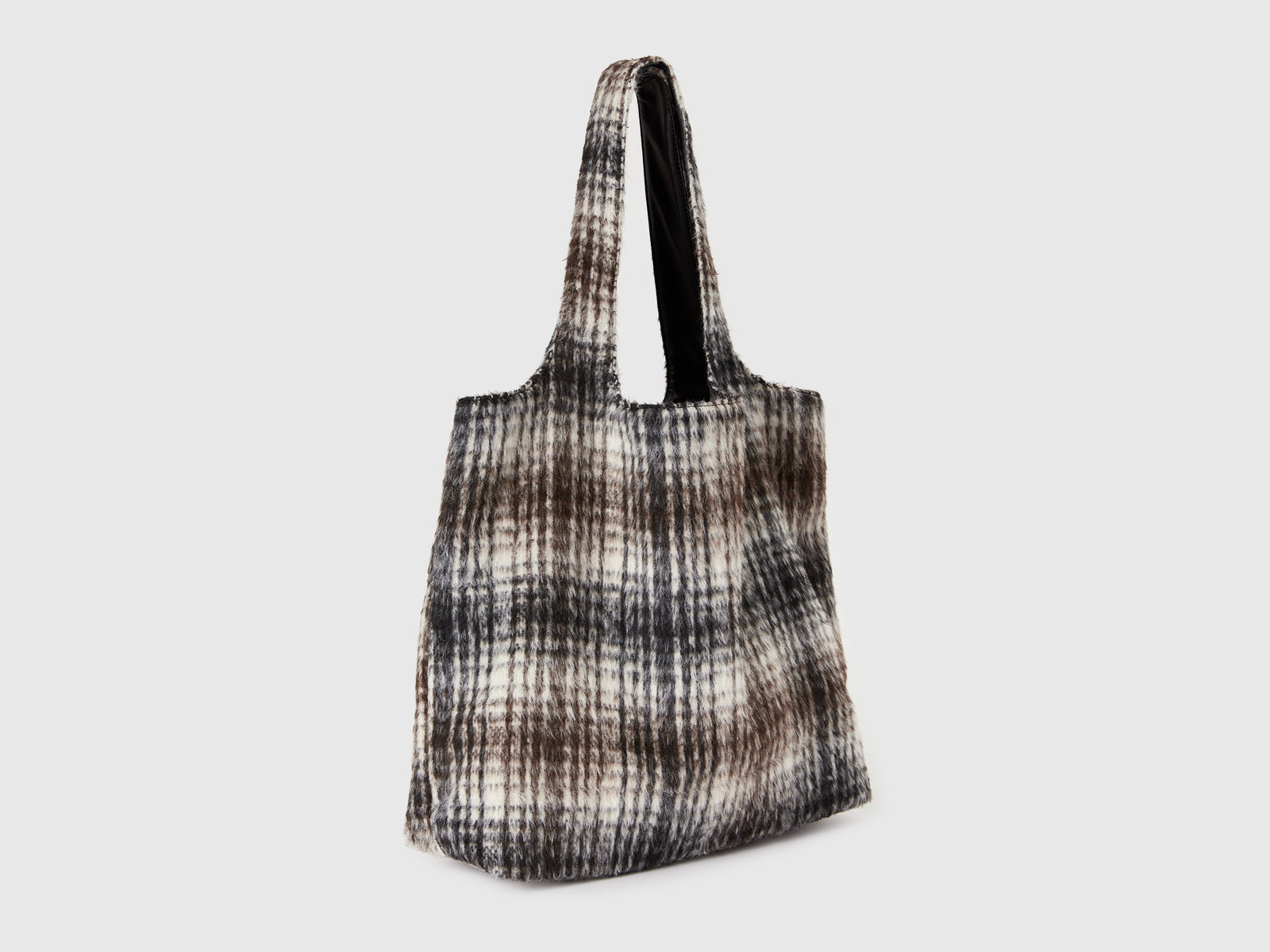 Shopping bag reversibile da donna nero 2 | Benetton Outlet