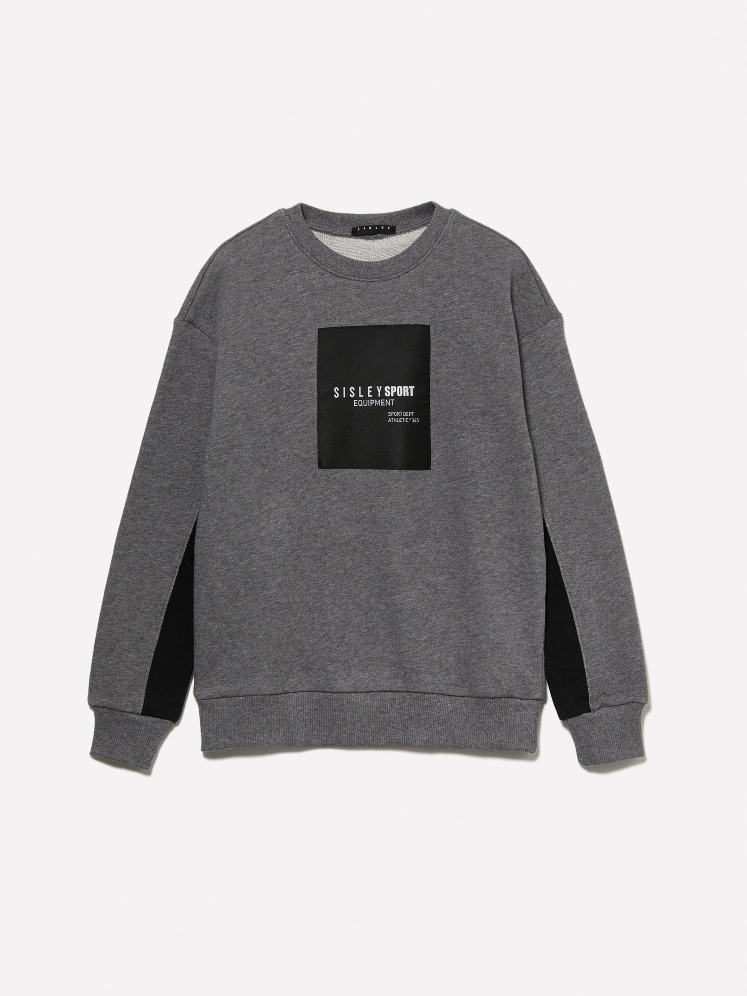 Felpa con etichetta logata da bambino grigio | Sisley young Outlet