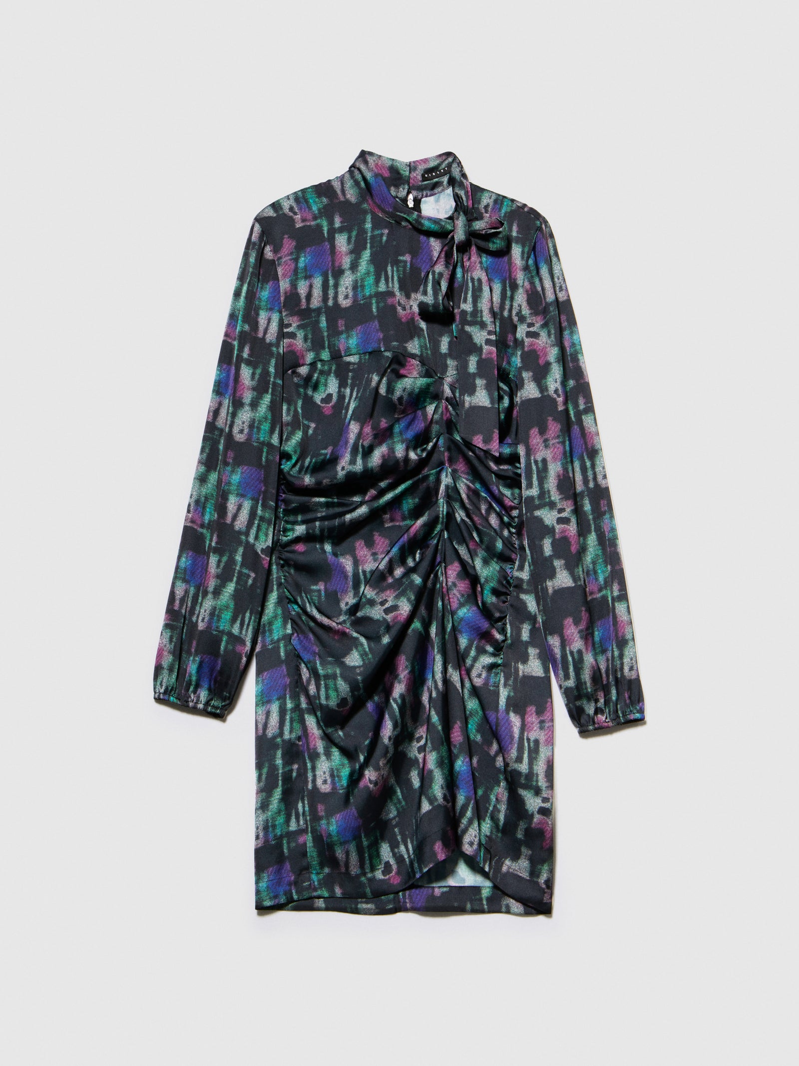 Vestito stampato con sciarpina da donna multi-color | Sisley Outlet