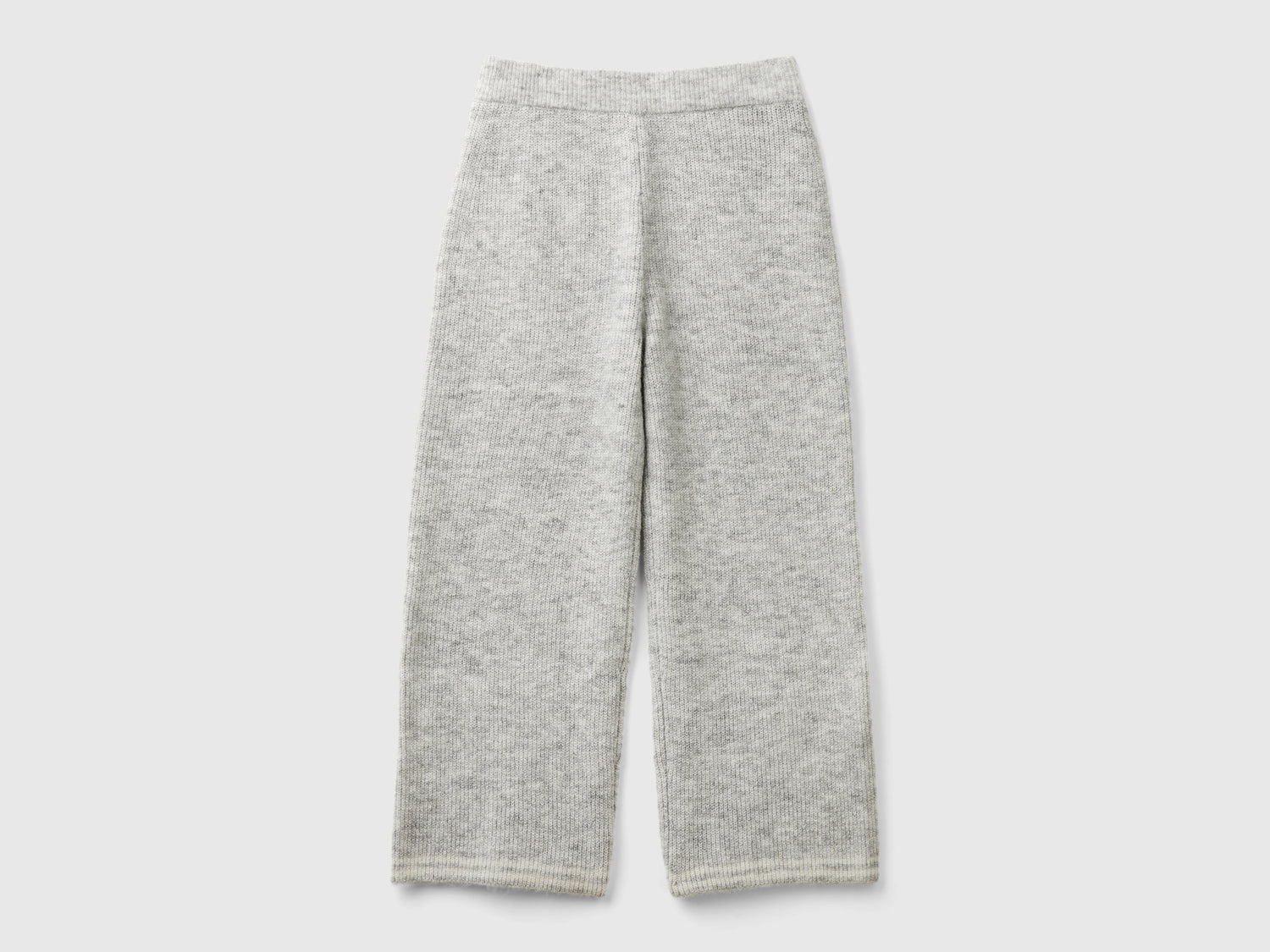 Knitted trousers da bambina grigio chiaro | Benetton Outlet