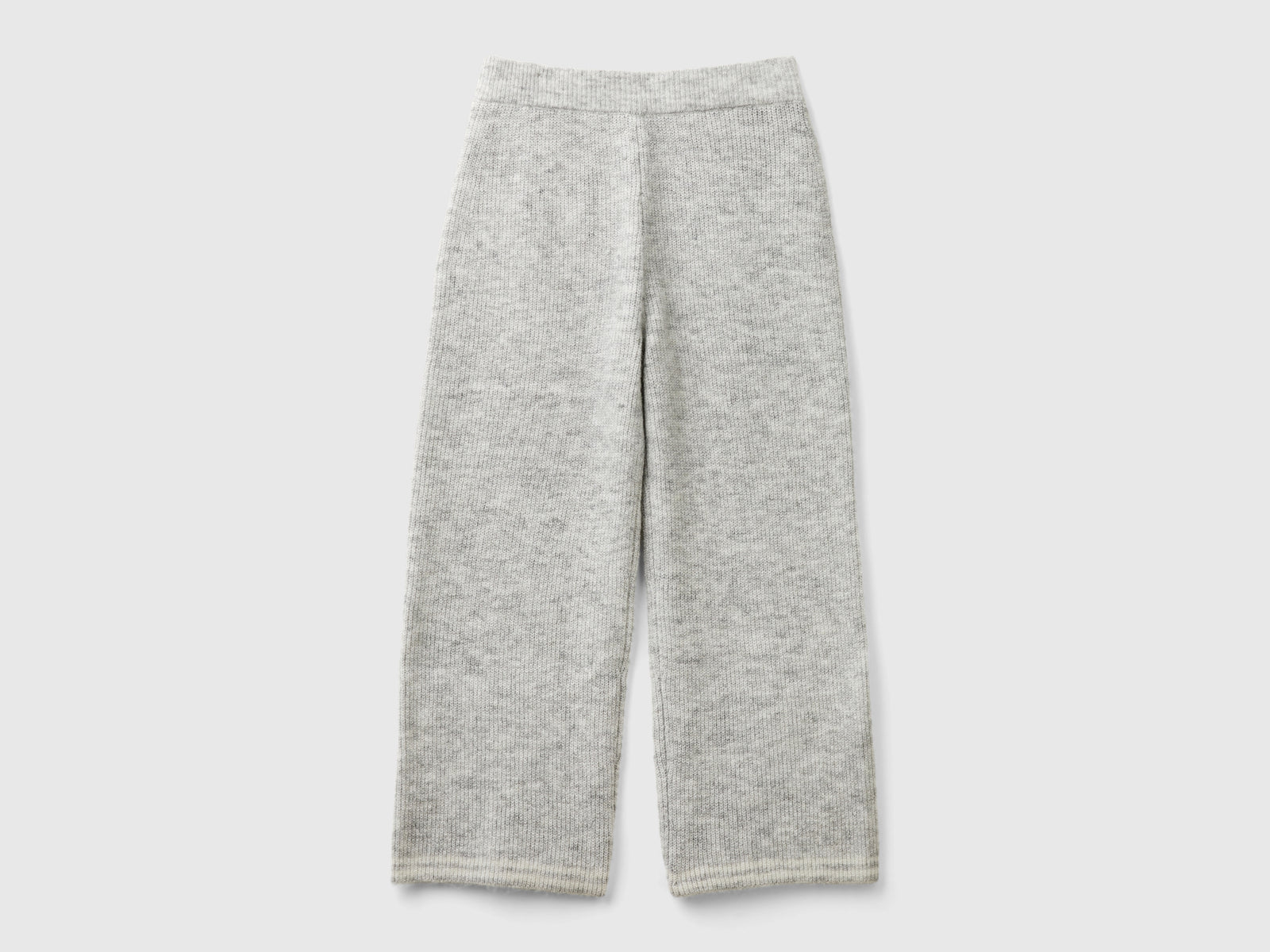 Knitted trousers da bambina grigio chiaro | Benetton Outlet