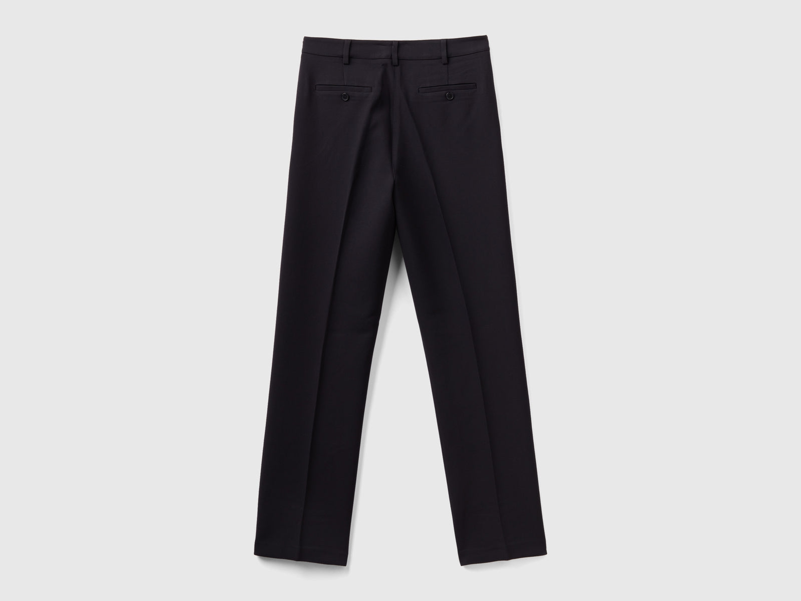Pantaloni regular fit da donna nero 2 | Benetton Outlet