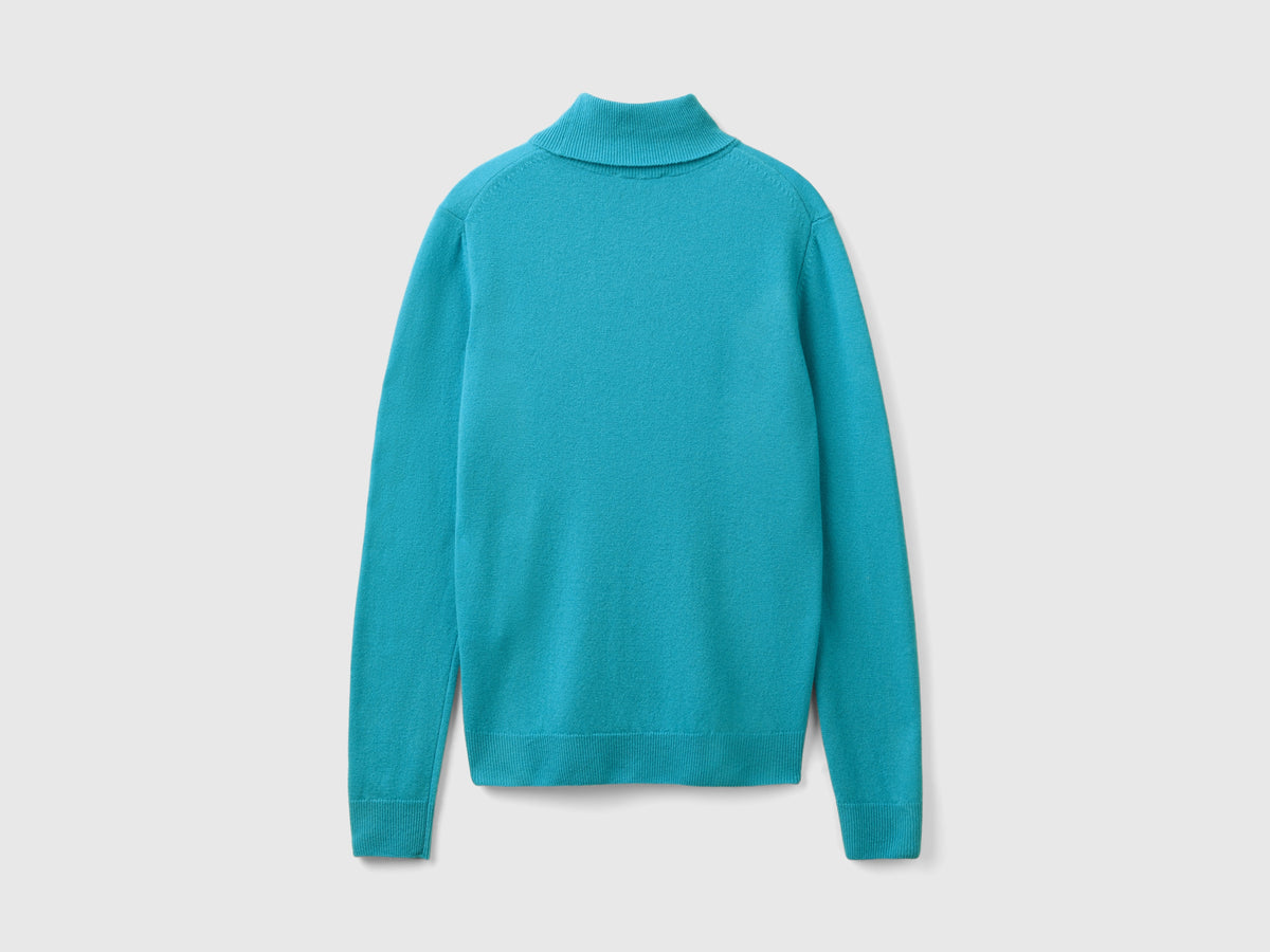 Pure Merino Wool Turtleneck Sweater