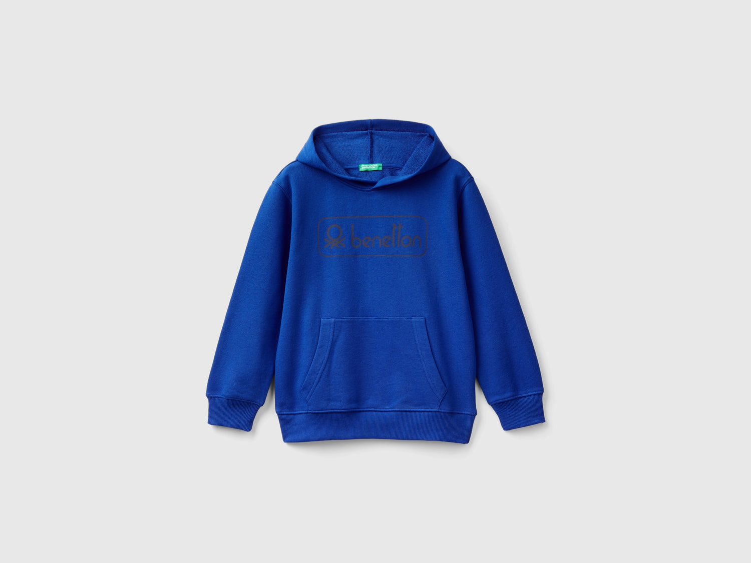 Felpa con stampa e cappuccio da bambino bluette | Benetton Outlet