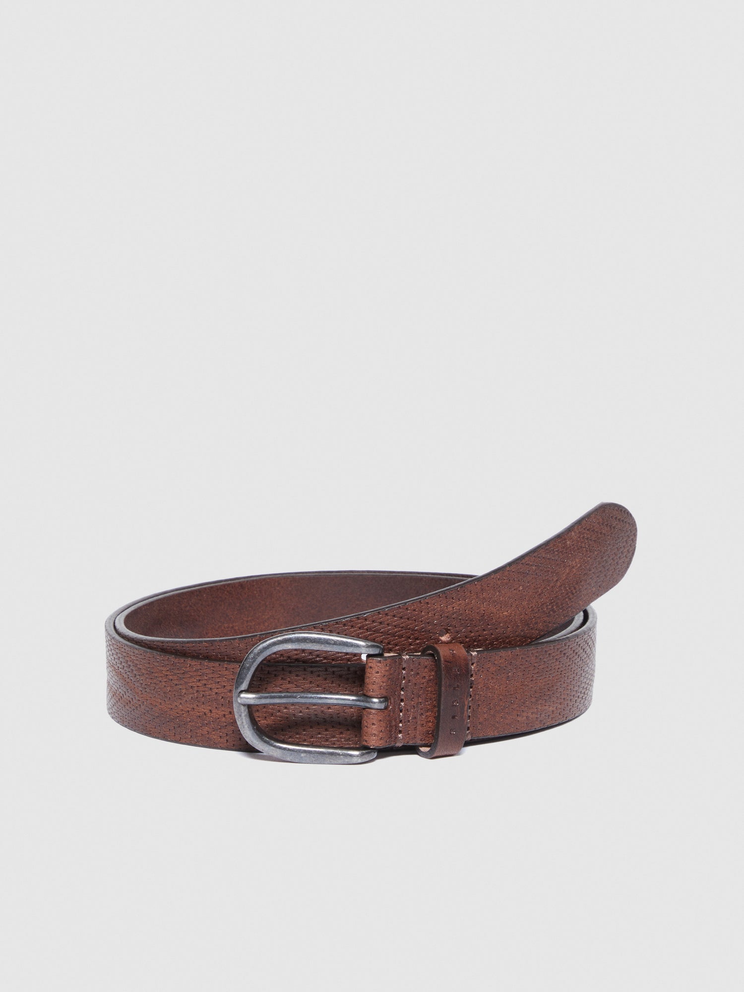 Cintura in pelle stampata da uomo marrone | Sisley Outlet