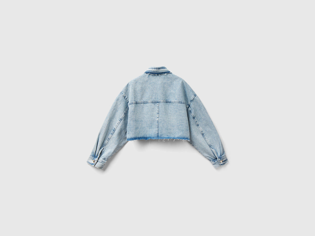 Giubbino di jeans cropped