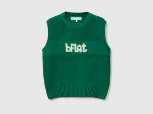 Gilet lavorato con intarsio