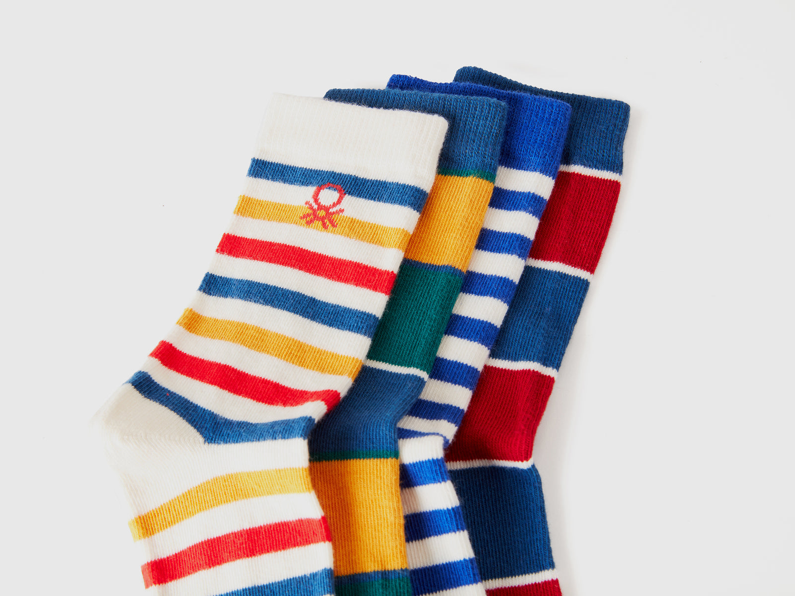 Four pairs of patterned socks da bambino multi-color 2 | Benetton Outlet