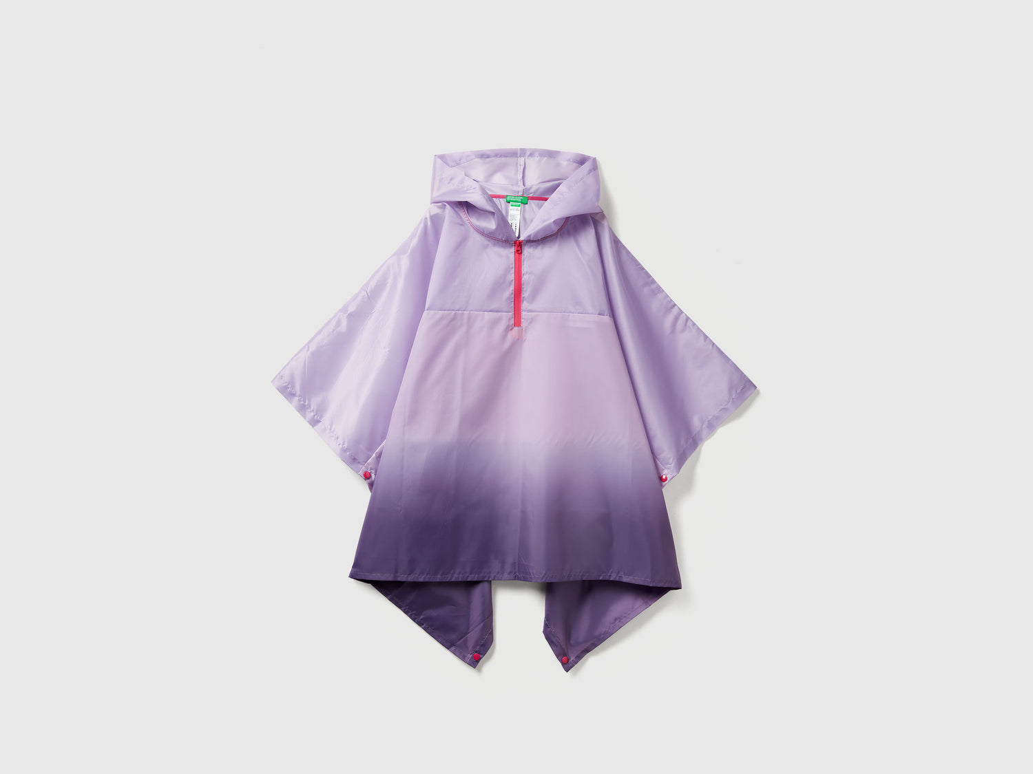 Mantella antipioggia con cappuccio da bambino lavanda | Benetton Outlet