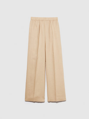 Pantaloni flare fit 100% lino