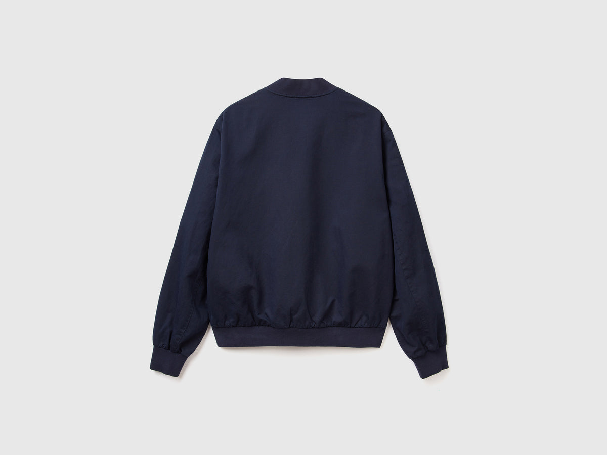 Bomber in misto lino
