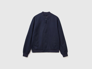 Bomber in misto lino