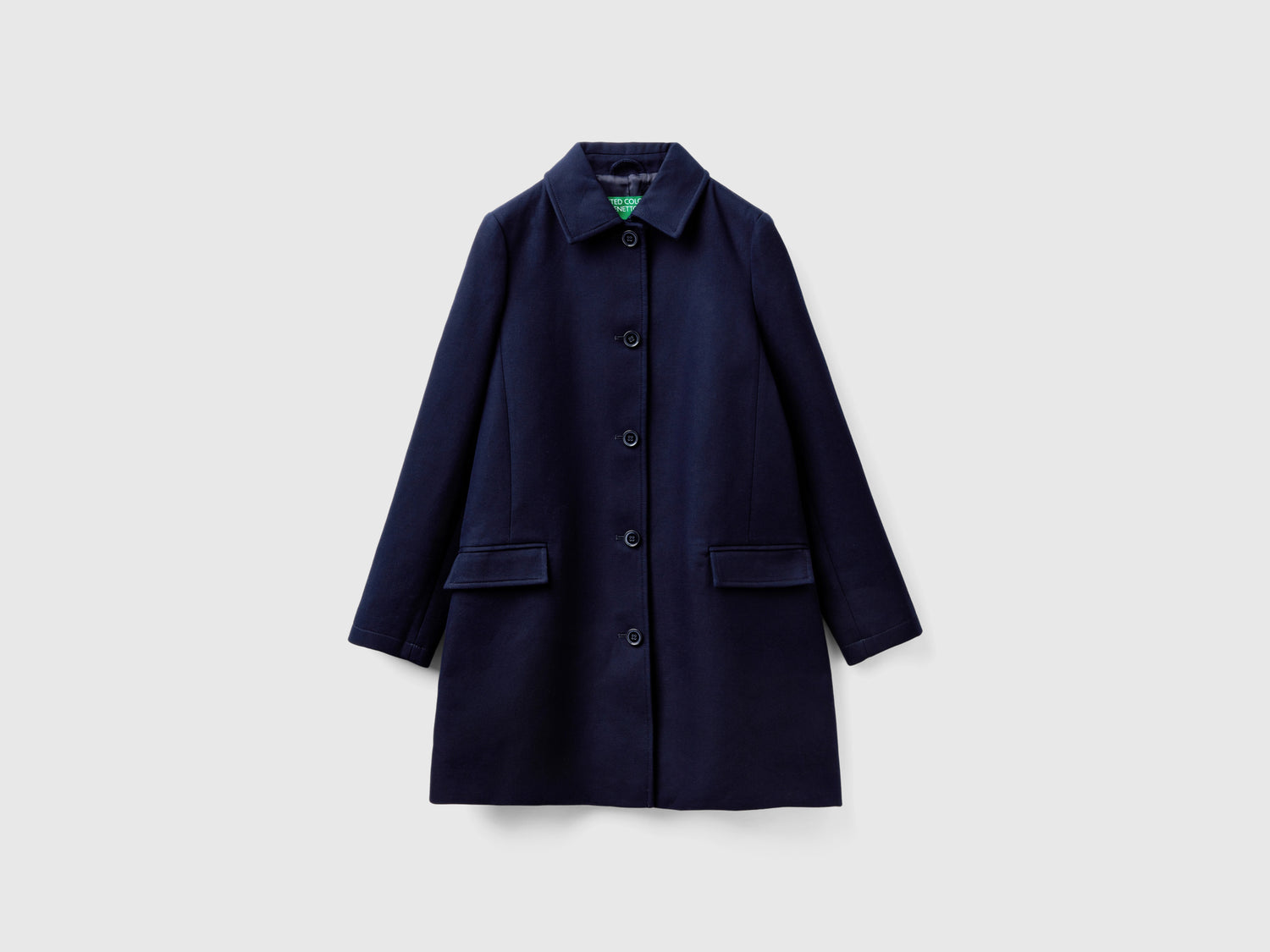 Spolverino in puro cotone da donna blu scuro | Benetton Outlet