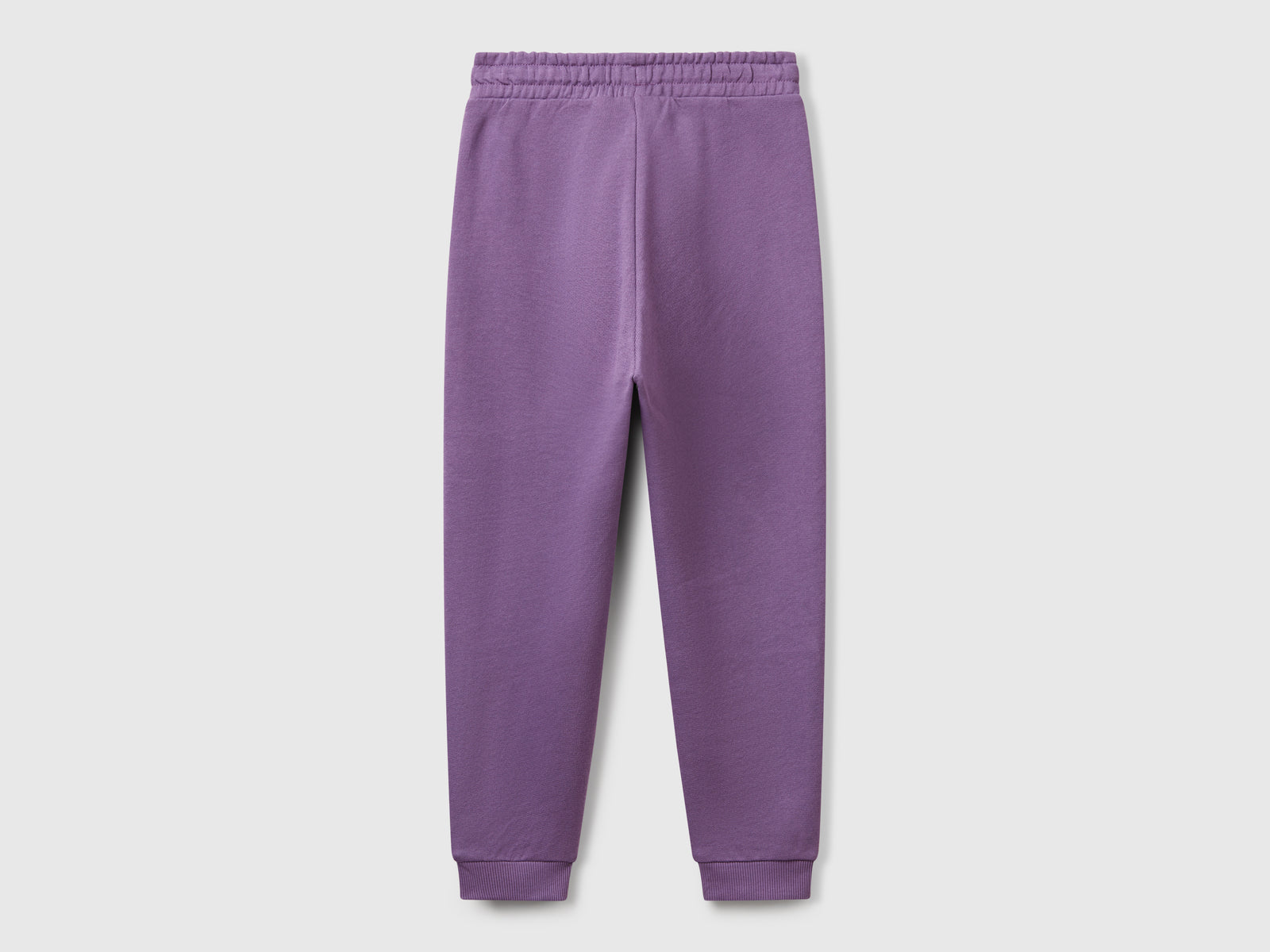 Pantaloni in felpa con logo da bambina viola 2 | Benetton Outlet