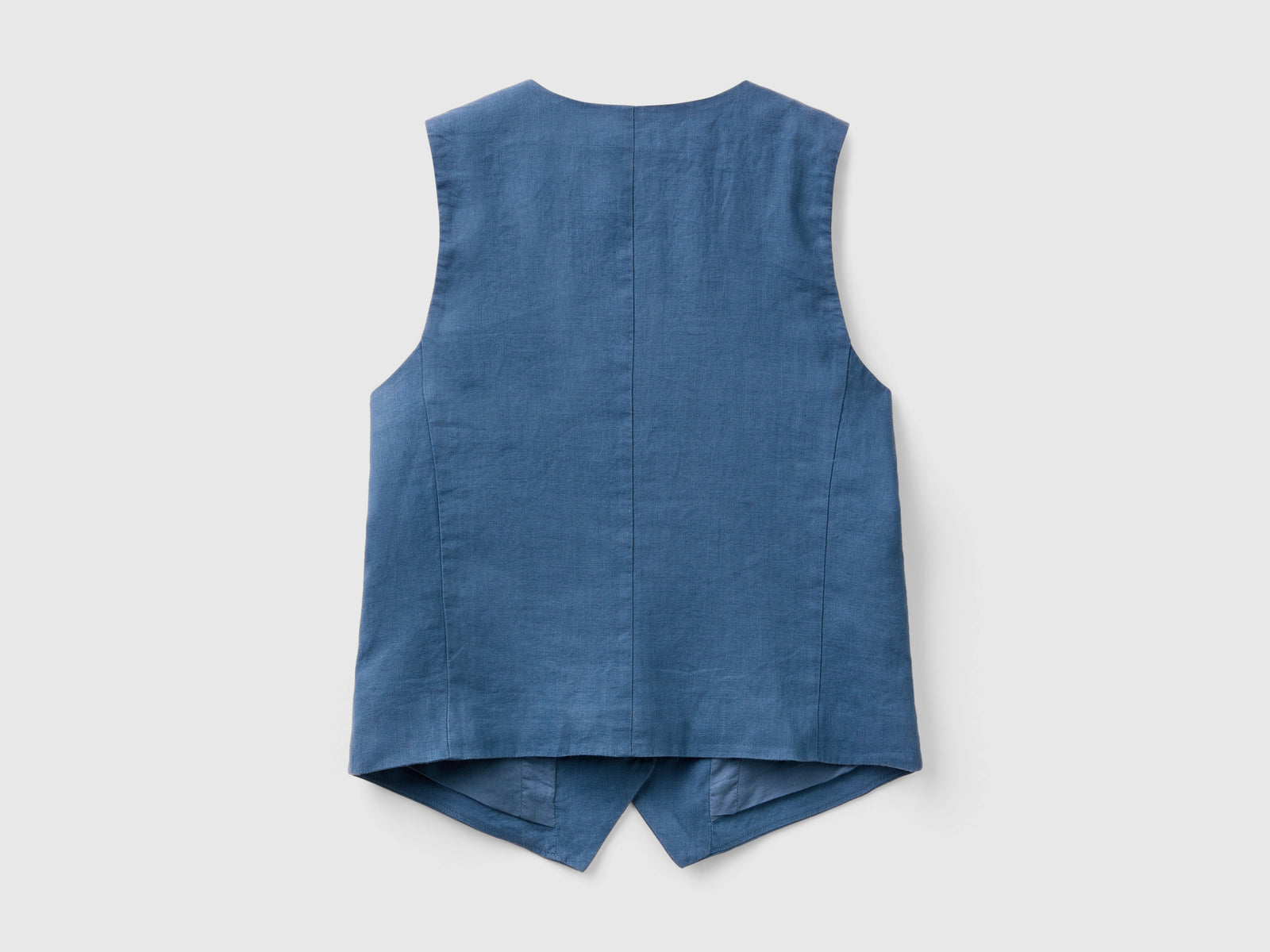 Gilet in puro lino da donna avio 2 | Benetton Outlet