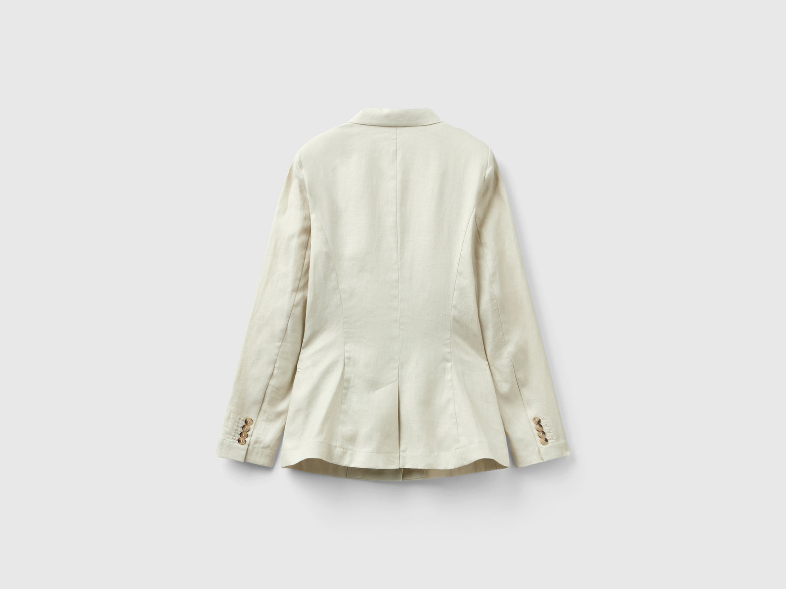 Blazer in puro lino da donna beige 2 | Benetton Outlet
