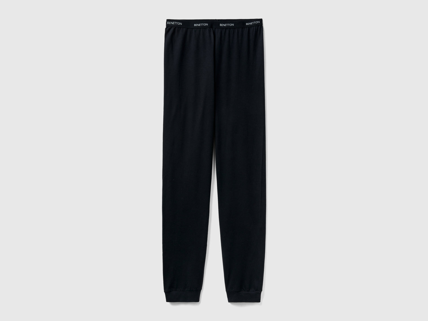 Pantaloni con elastico logato da donna nero | Benetton Outlet
