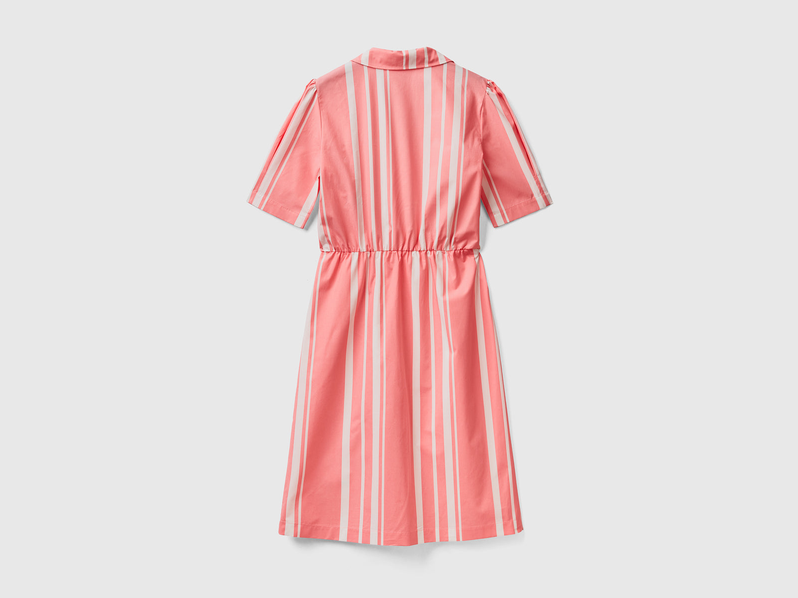 Abito longuette in puro cotone leggero da donna rosa 2 | Benetton Outlet