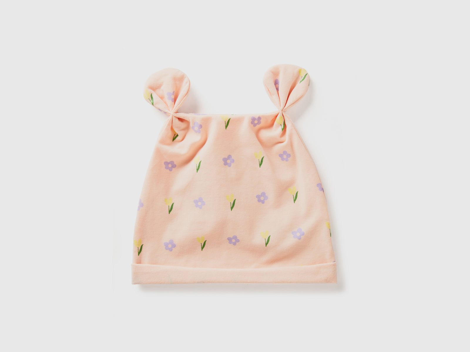 Cappellino stampato in 100% cotone da neonato pesca 2 | Benetton Outlet