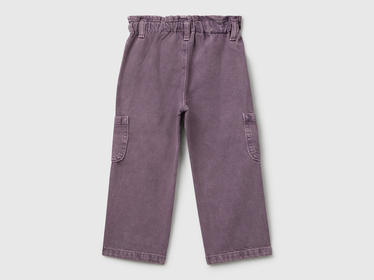 Pantaloni cargo in cotone