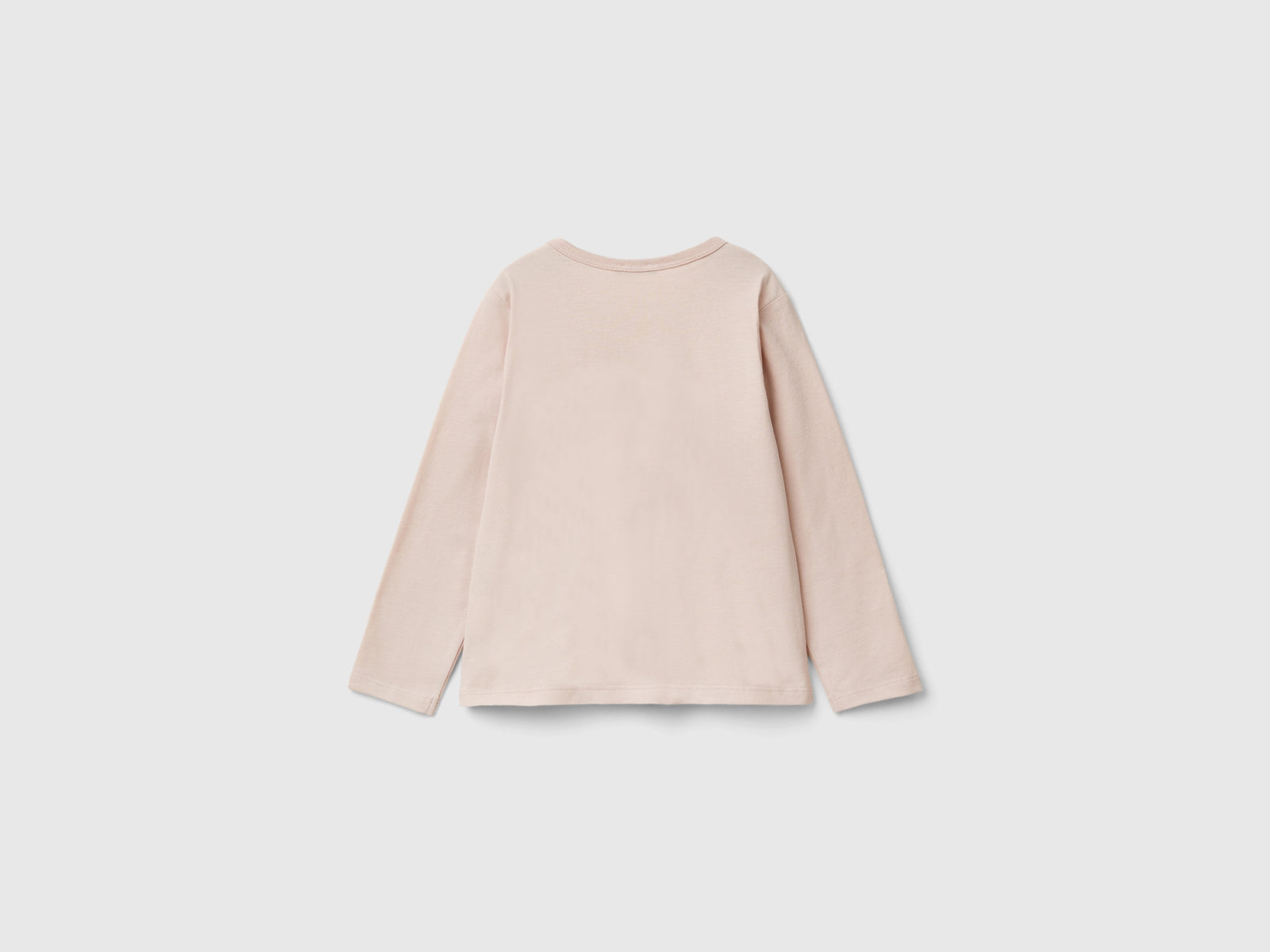 T-shirt con stampa e paillettes da bimba rosa tenue 2 | Benetton Outlet