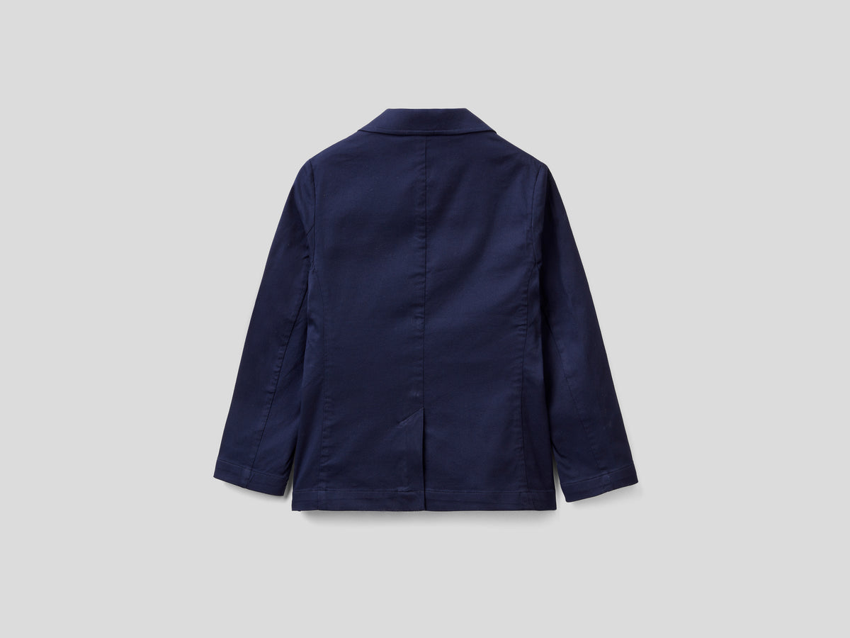 Blazer in cotone elasticizzato
