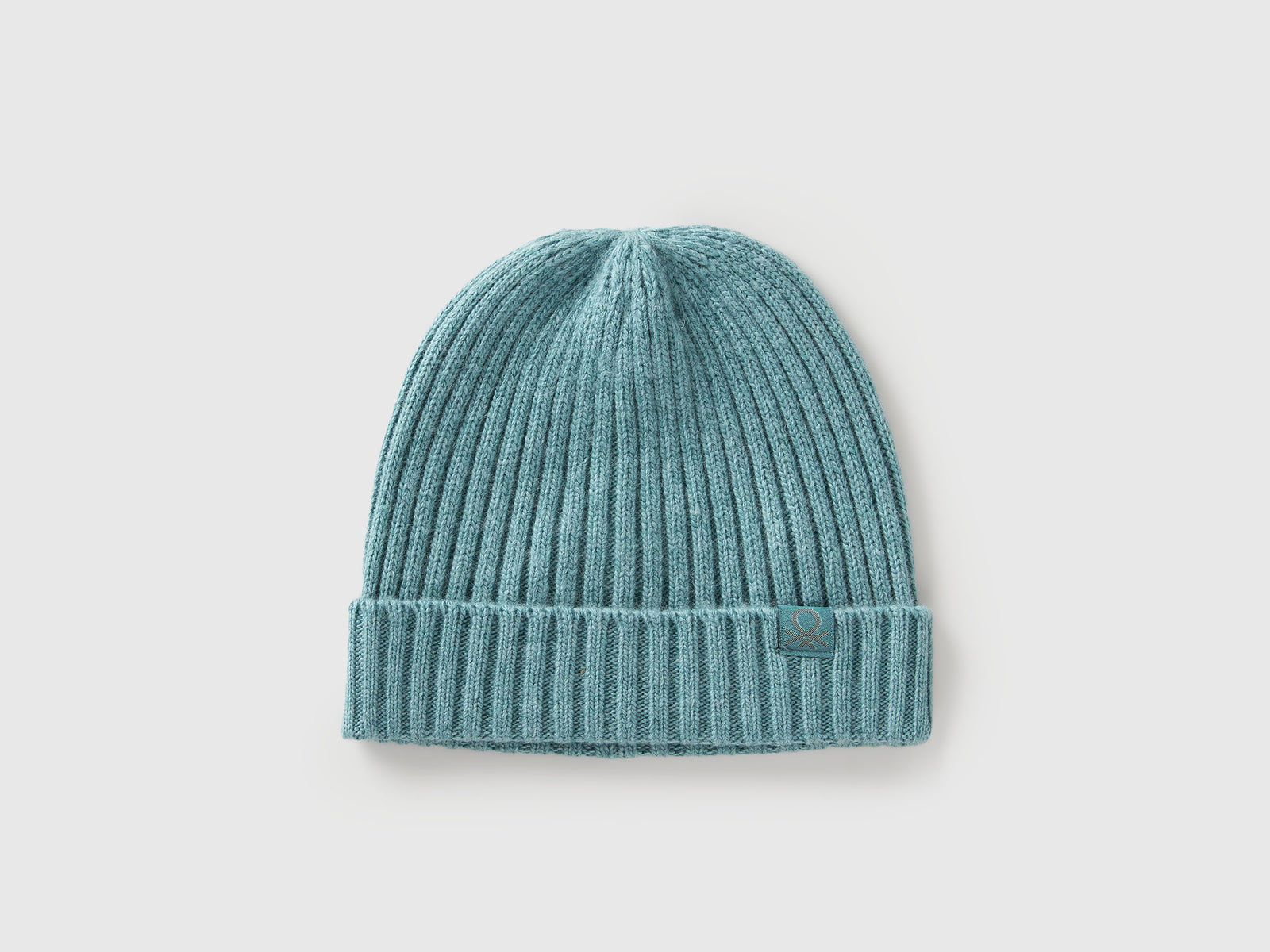 Cappellino in misto lana da bimbo turchese | Benetton Outlet
