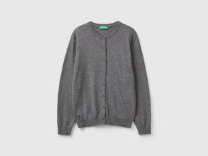 Cardigan in misto lana e cashmere