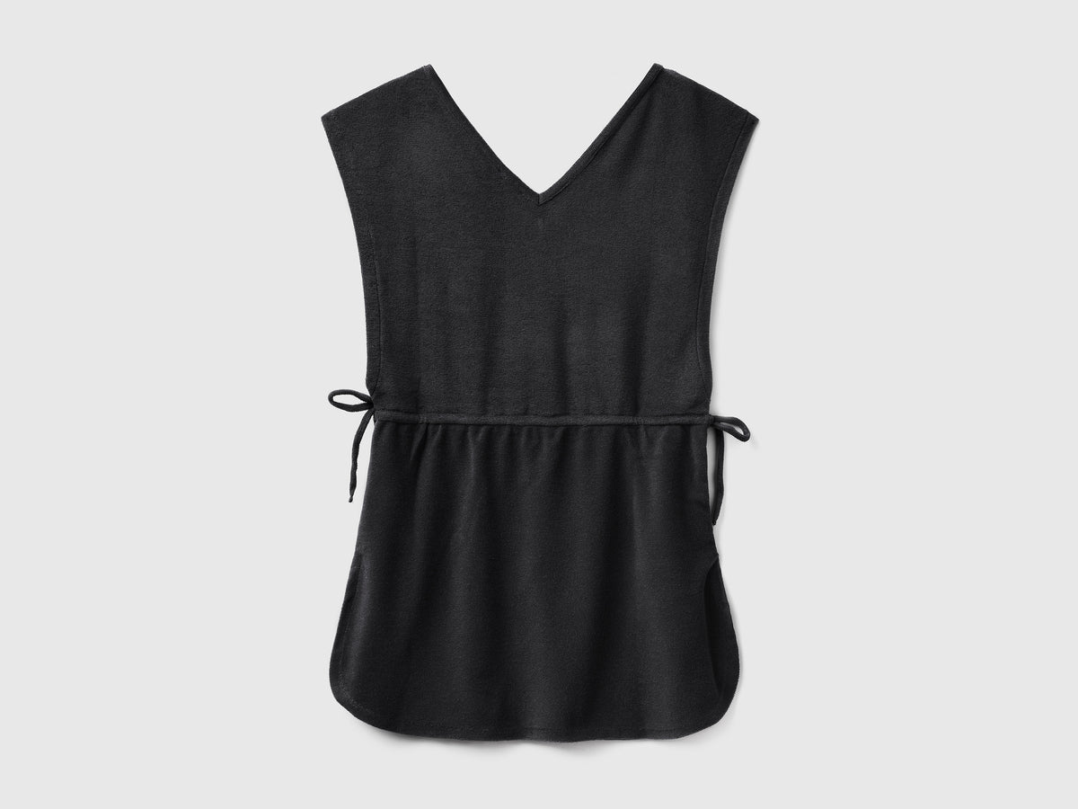 Vestito corto copricostume in morbida spugna di misto cotone
