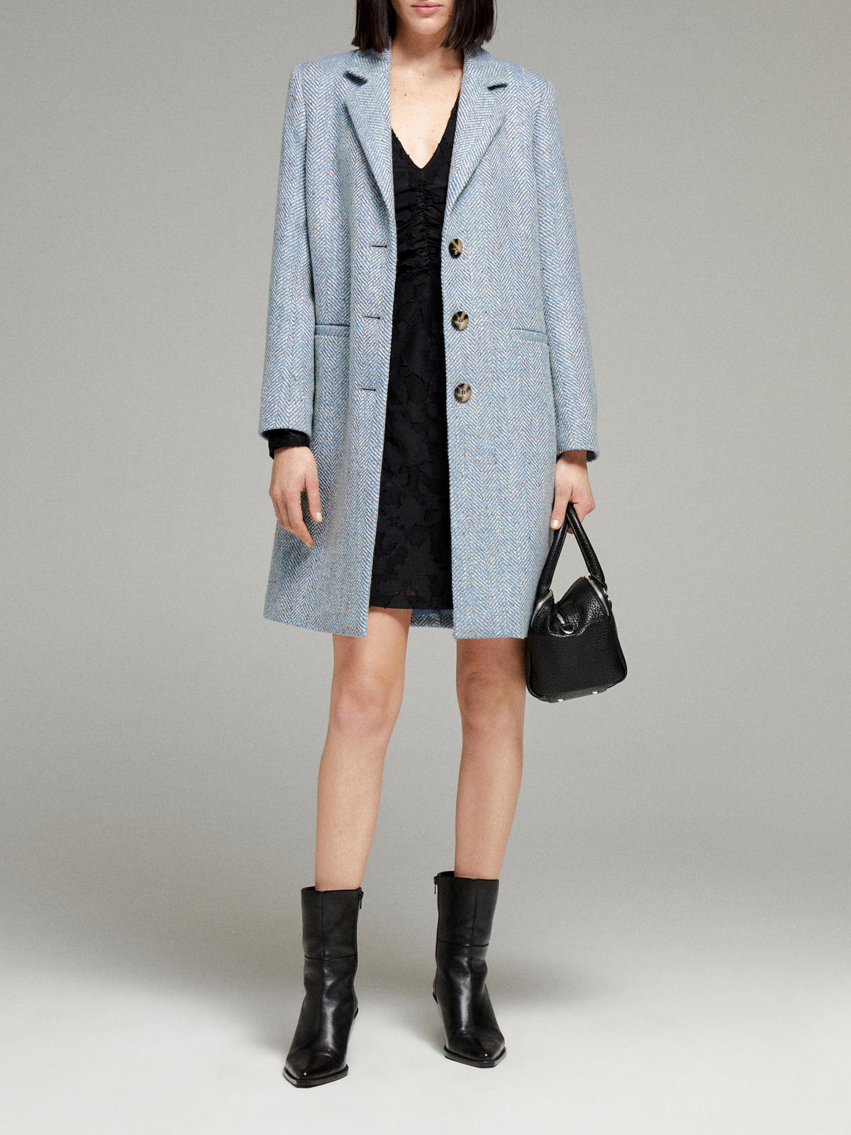 Cappotto fantasia chevron