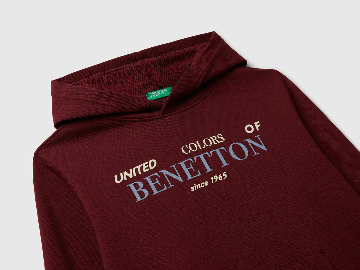 Felpa con cappuccio in cotone