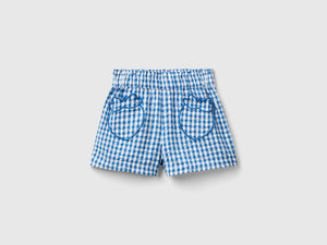 Bermuda vichy con tasche frutta