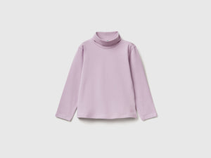 T-shirt lupetto in cotone stretch