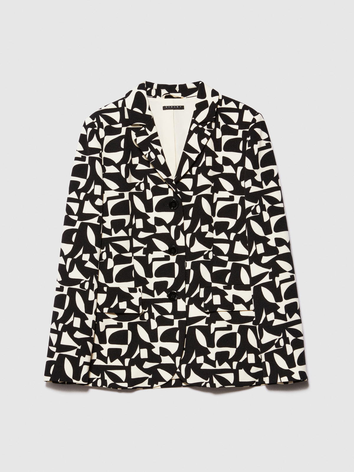 Blazer slim fit stampato