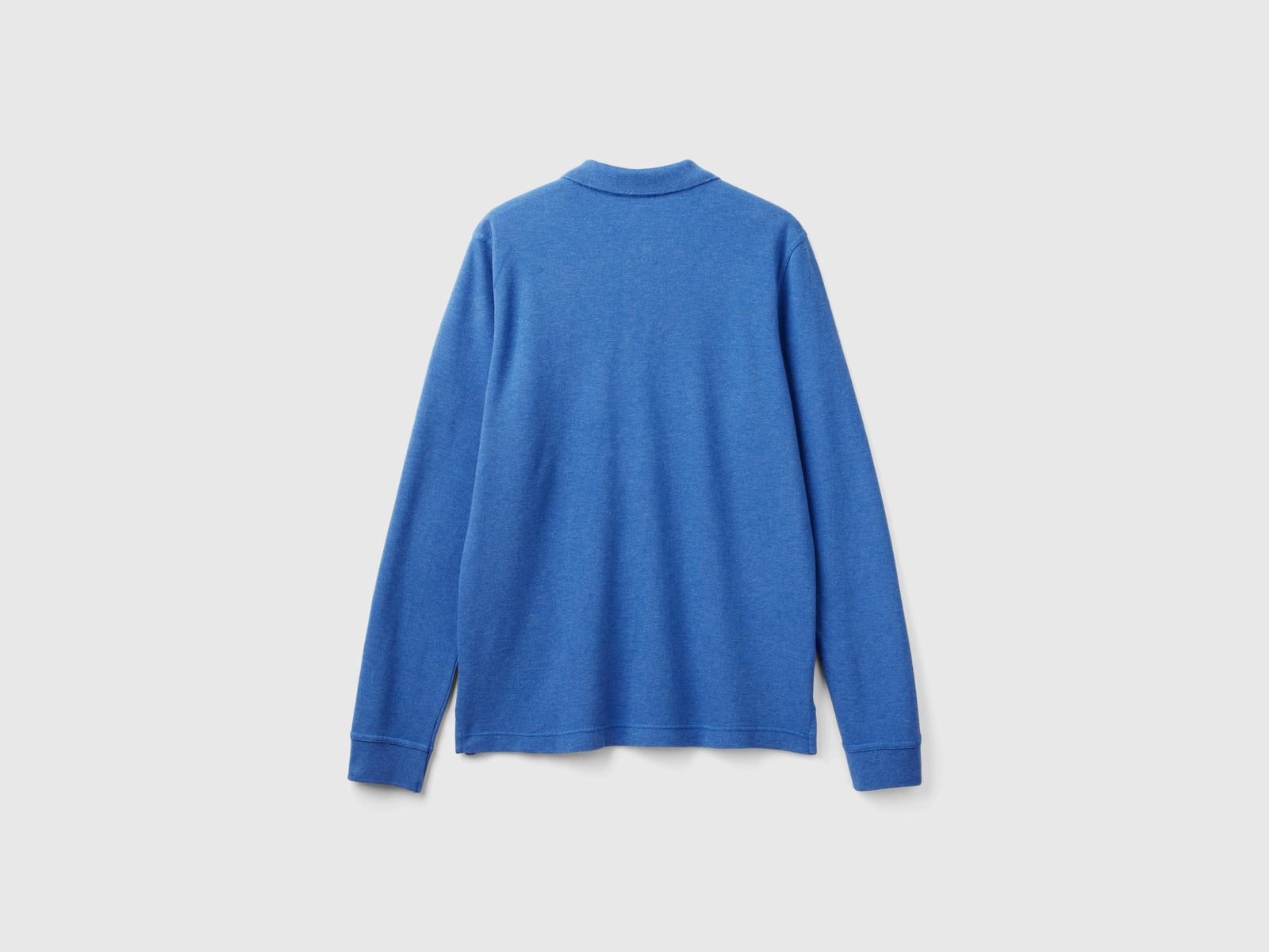 Polo mélange in cotone bio da uomo avio 2 | Benetton Outlet