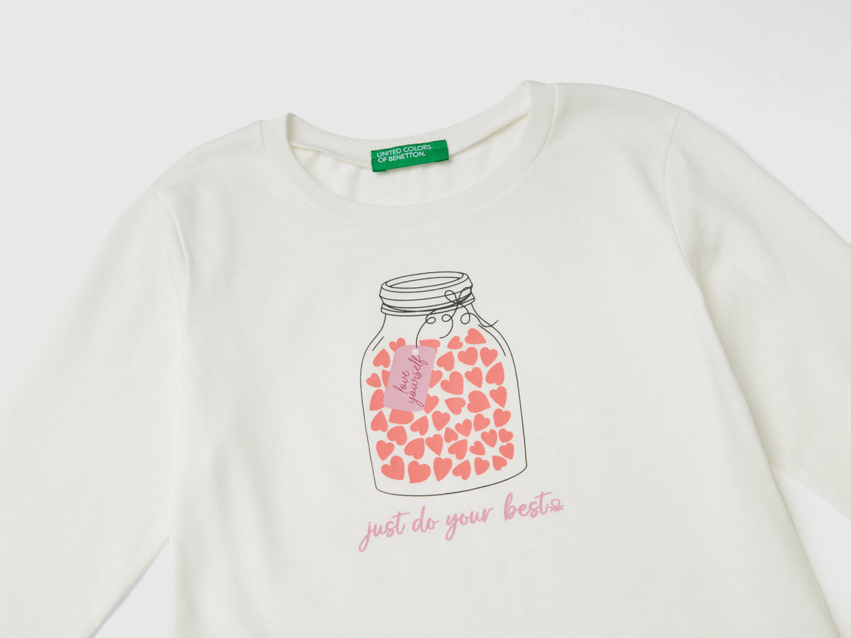 Maglietta regular fit con stampa