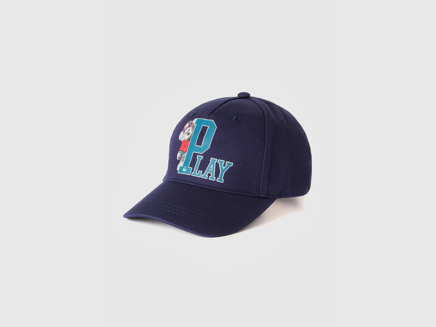 Cappellino baseball con stampa da bimbo blu scuro | Benetton Outlet