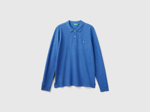 Polo mélange in cotone bio