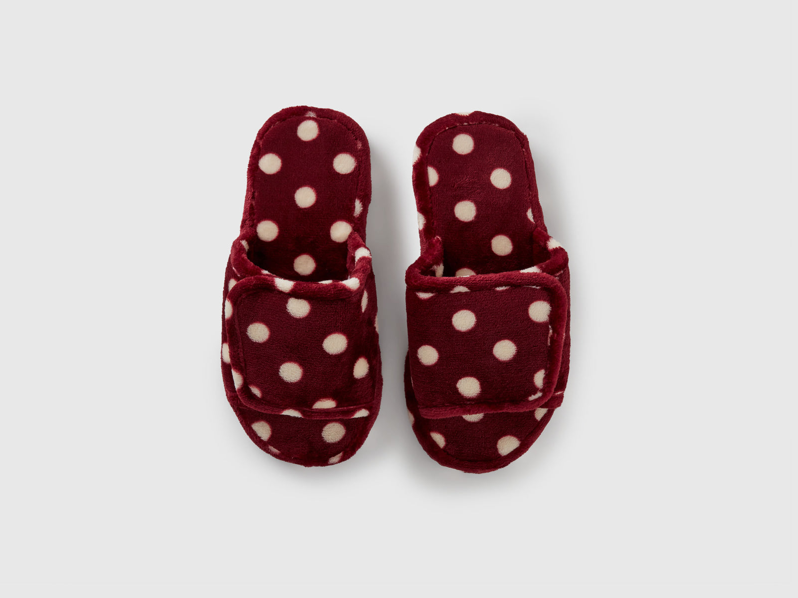Ciabatte a pois da donna bordeaux 4 | Benetton Outlet