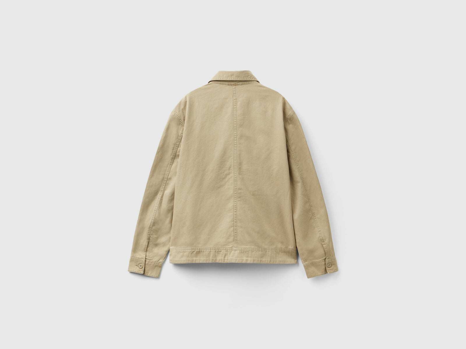 Giacca in misto lino da uomo verde chiaro 2 | Benetton Outlet