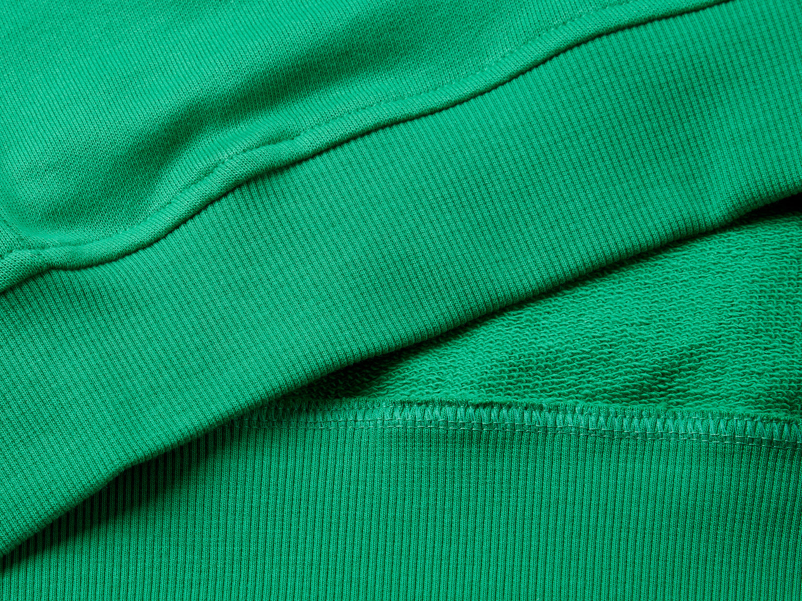 Felpa con stampa logo da bambino verde 2 | Benetton Outlet