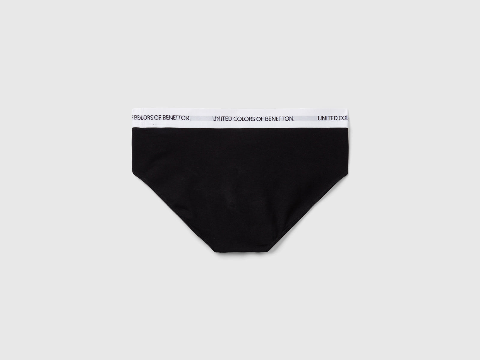 Slip in cotone biologico elasticizzato da uomo nero 2 | Benetton Outlet