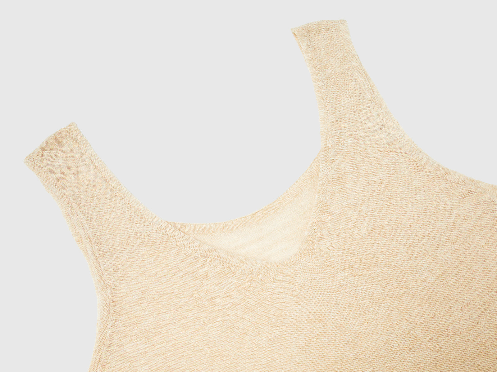 Canotta reversibile in misto alpaca da donna beige 3 | Benetton Outlet