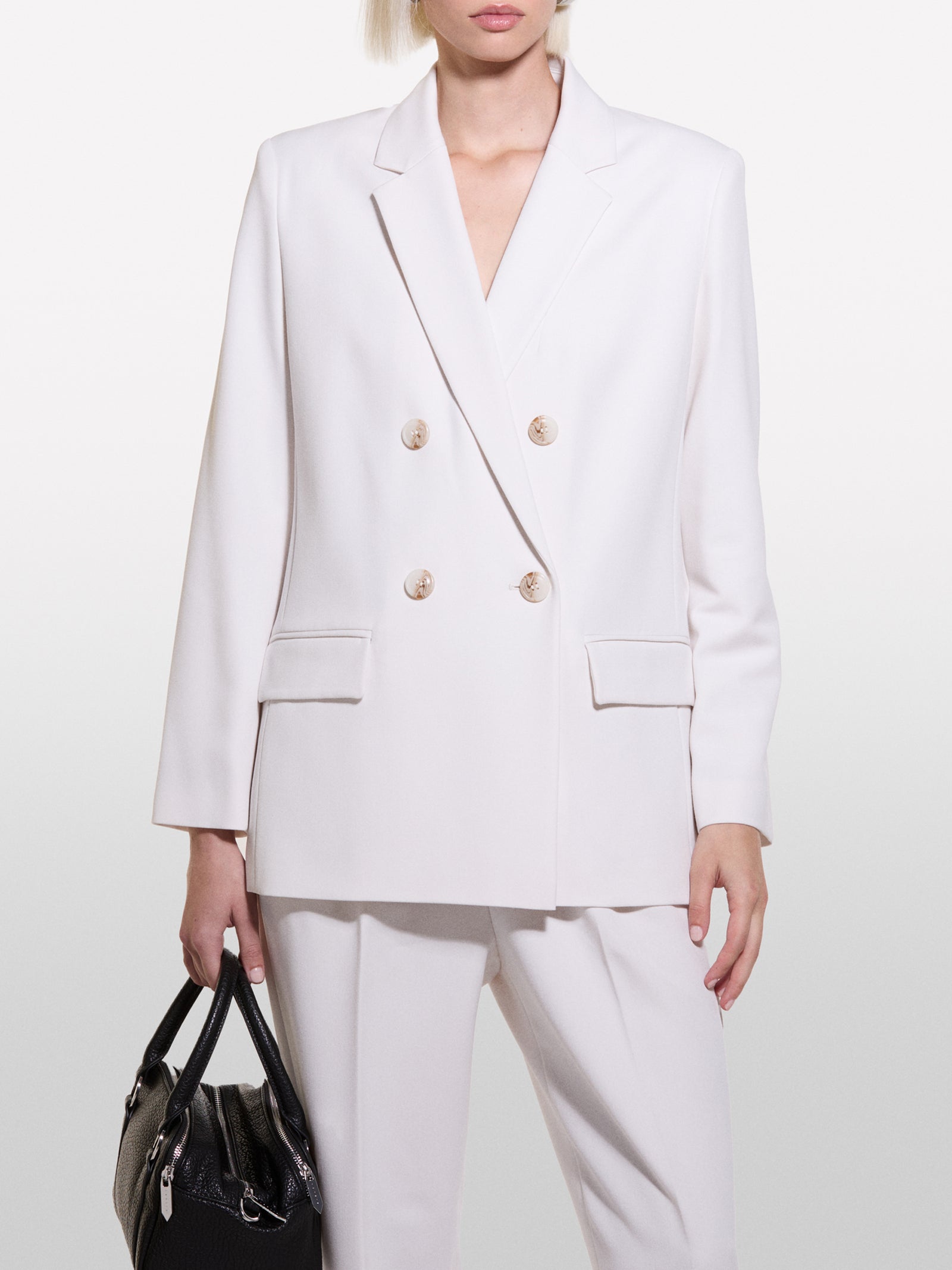 Double-breasted blazer da donna bianco panna 3 | Sisley Outlet