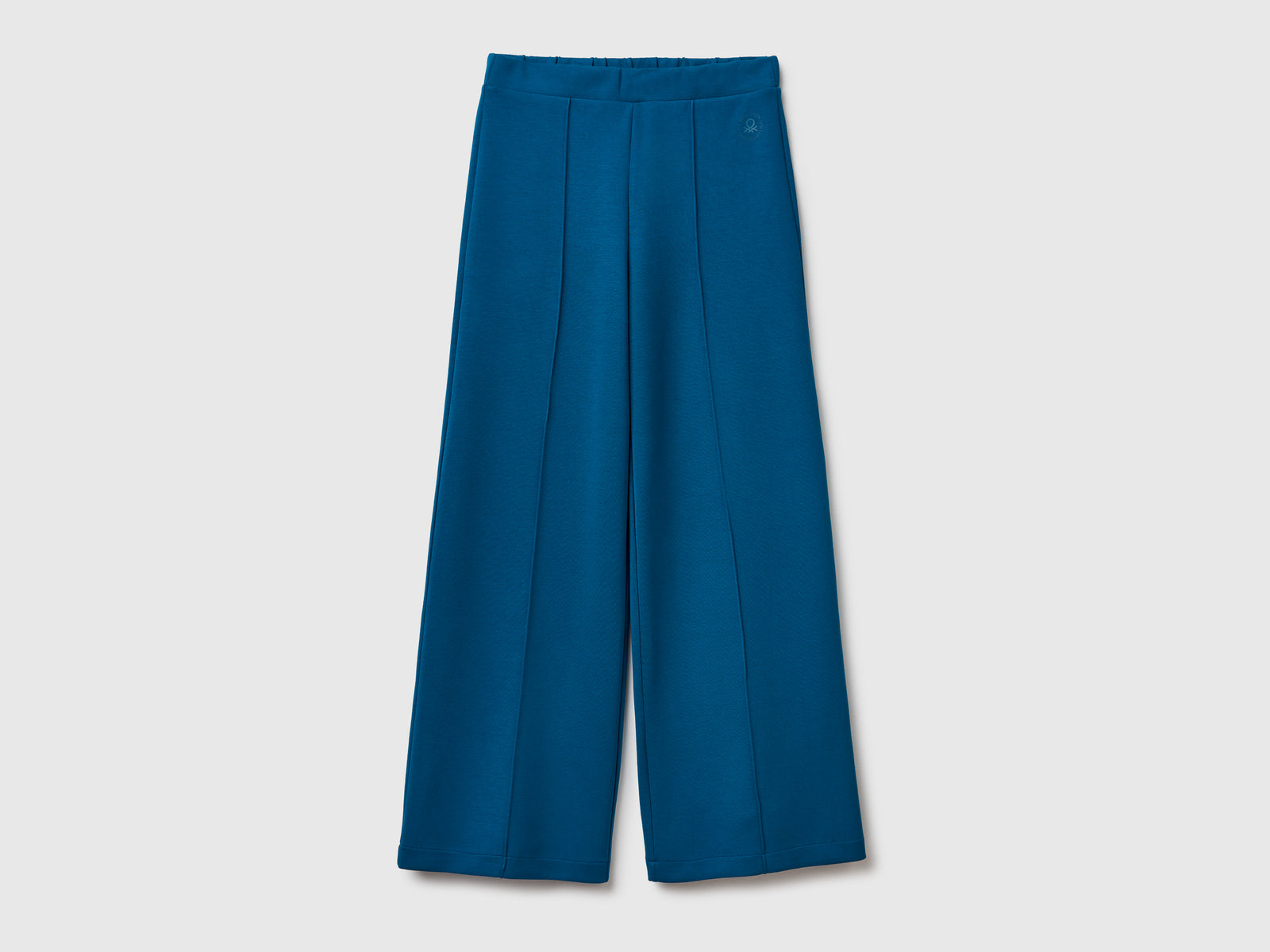 Pantaloni in misto Modal da donna verde ottanio | Benetton Outlet
