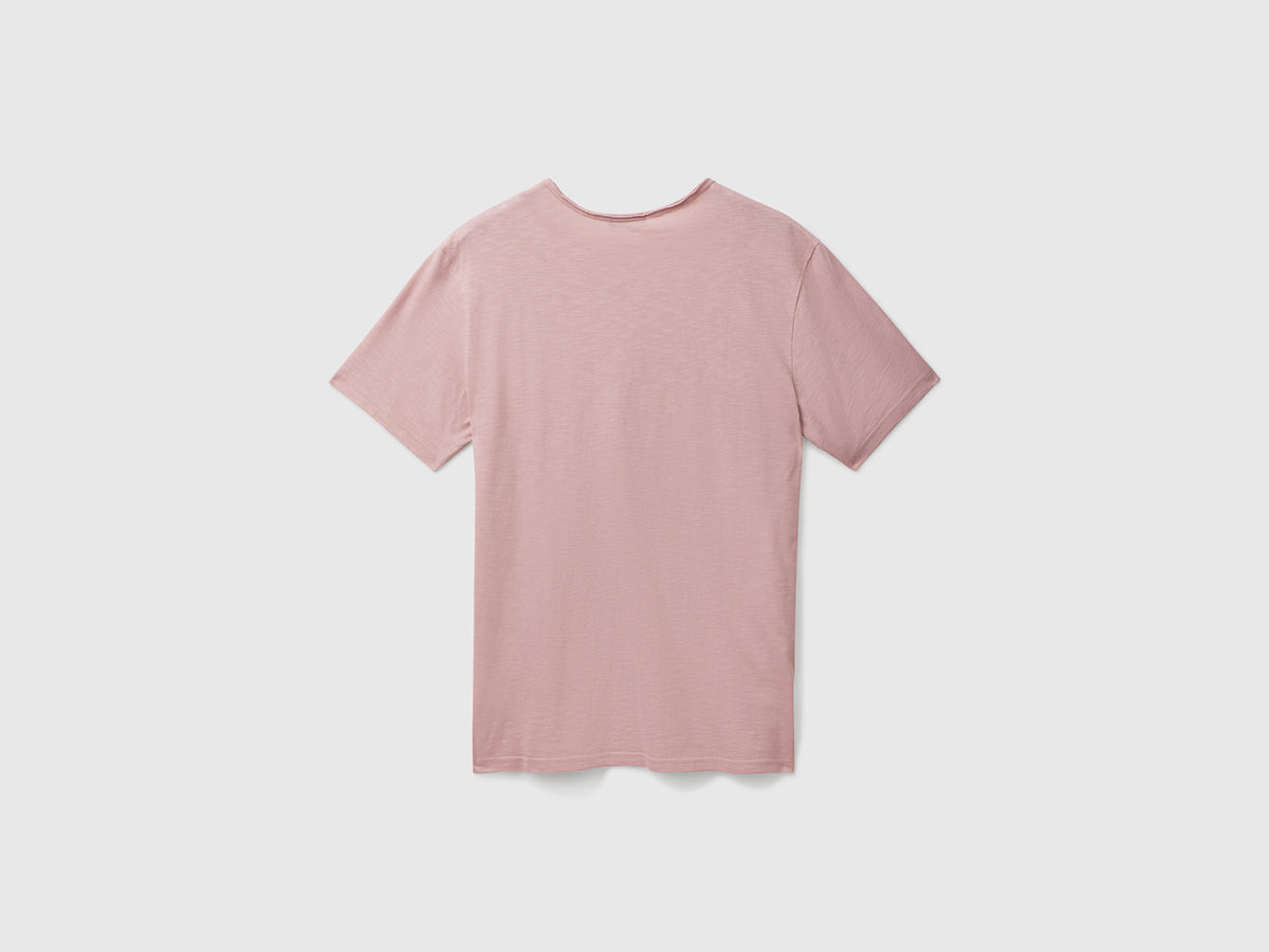 T-shirt in cotone fiammato
