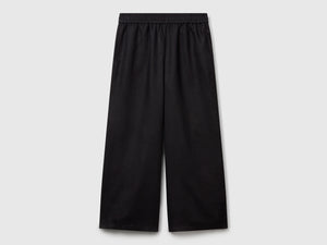 Pantaloni ampi in puro lino
