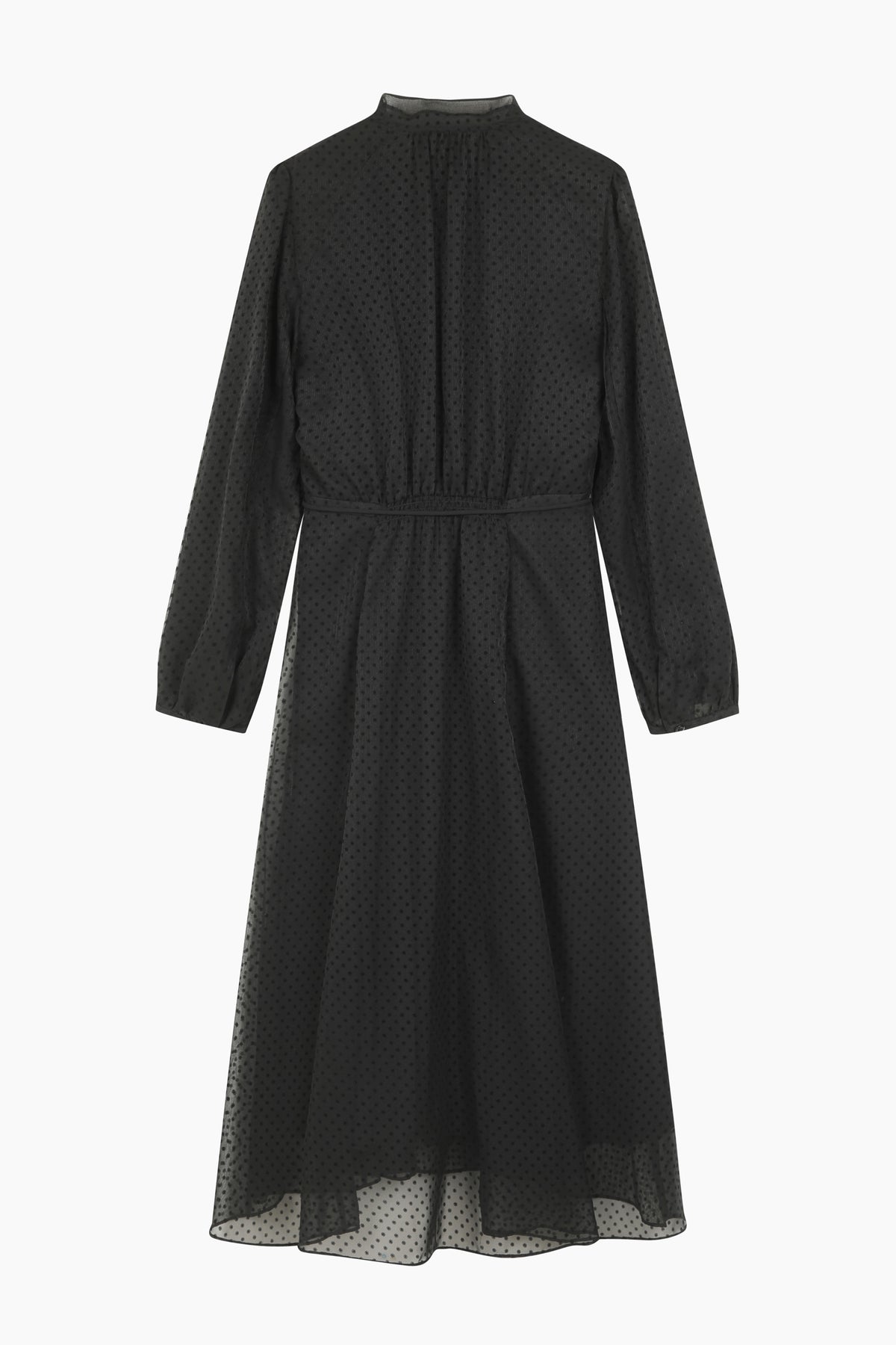 Vestito lungo micro pois