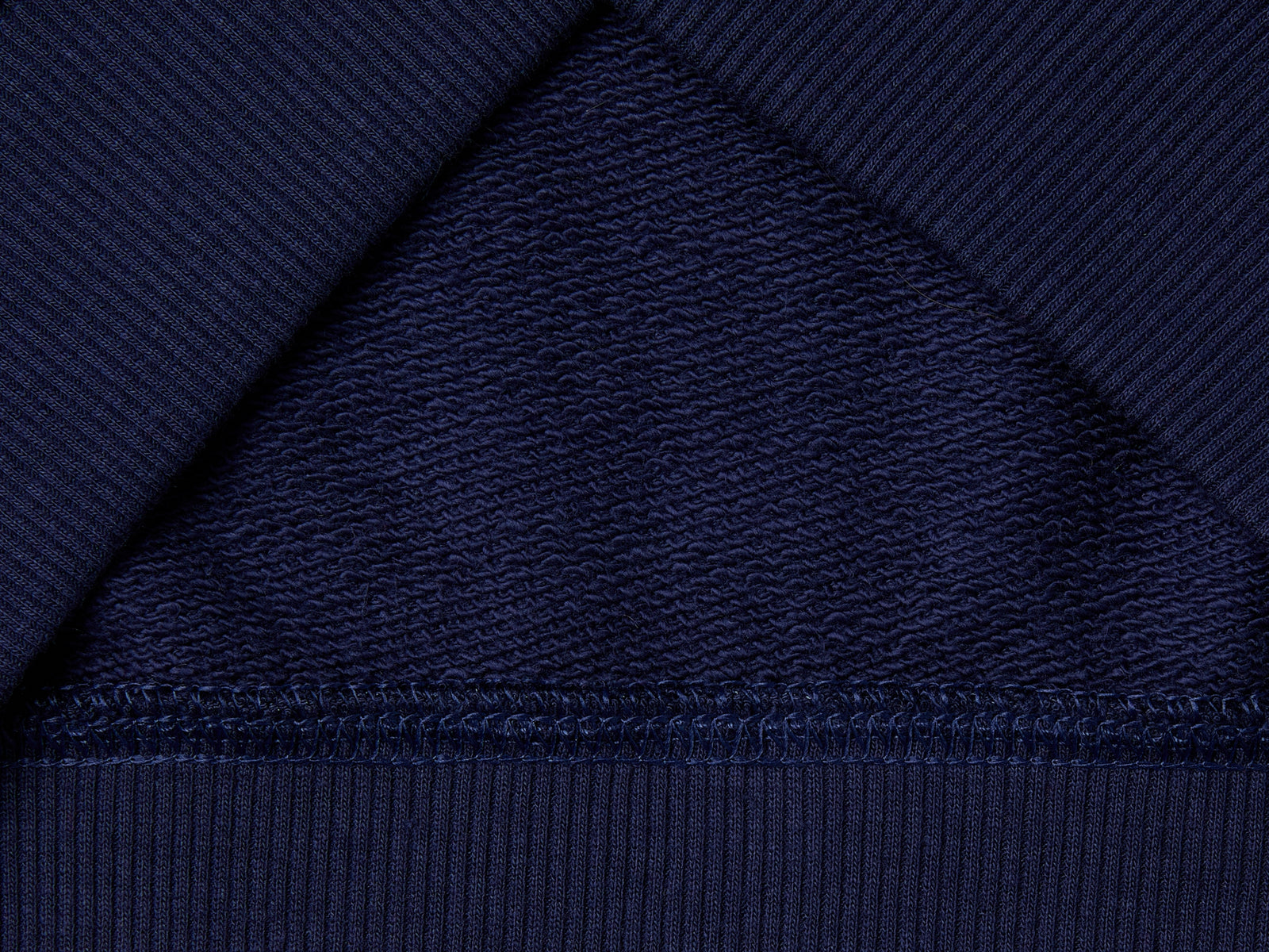 Felpa con zip e ricamo logo da bambino blu scuro 3 | Benetton Outlet
